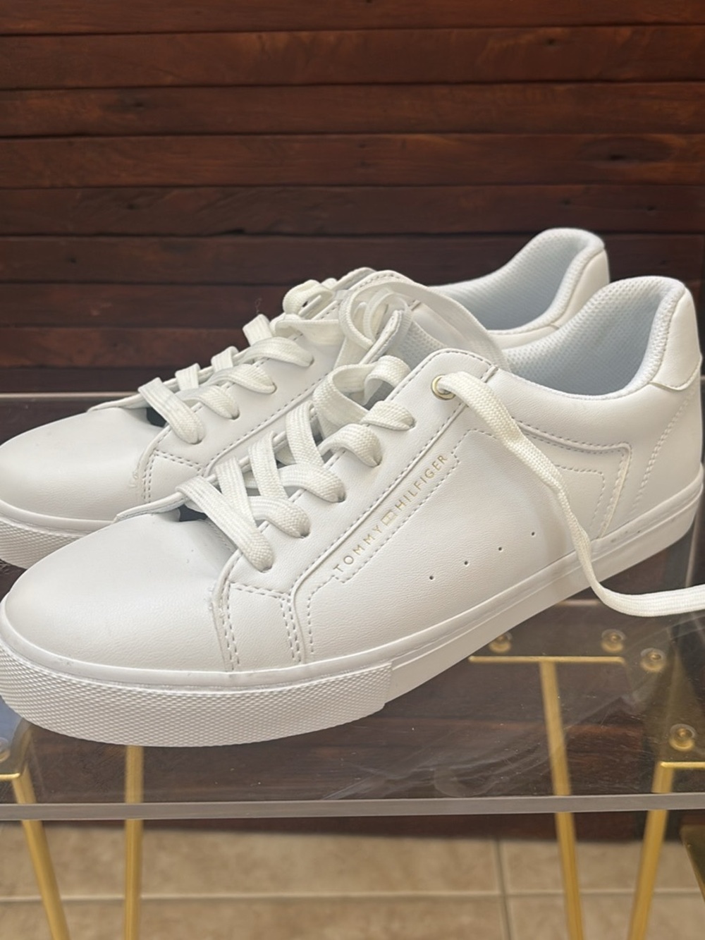 Tommy Hilfiger All-White Low Top Sneakers